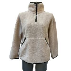 Barbour Cream Fleece Half-Zip Pullover